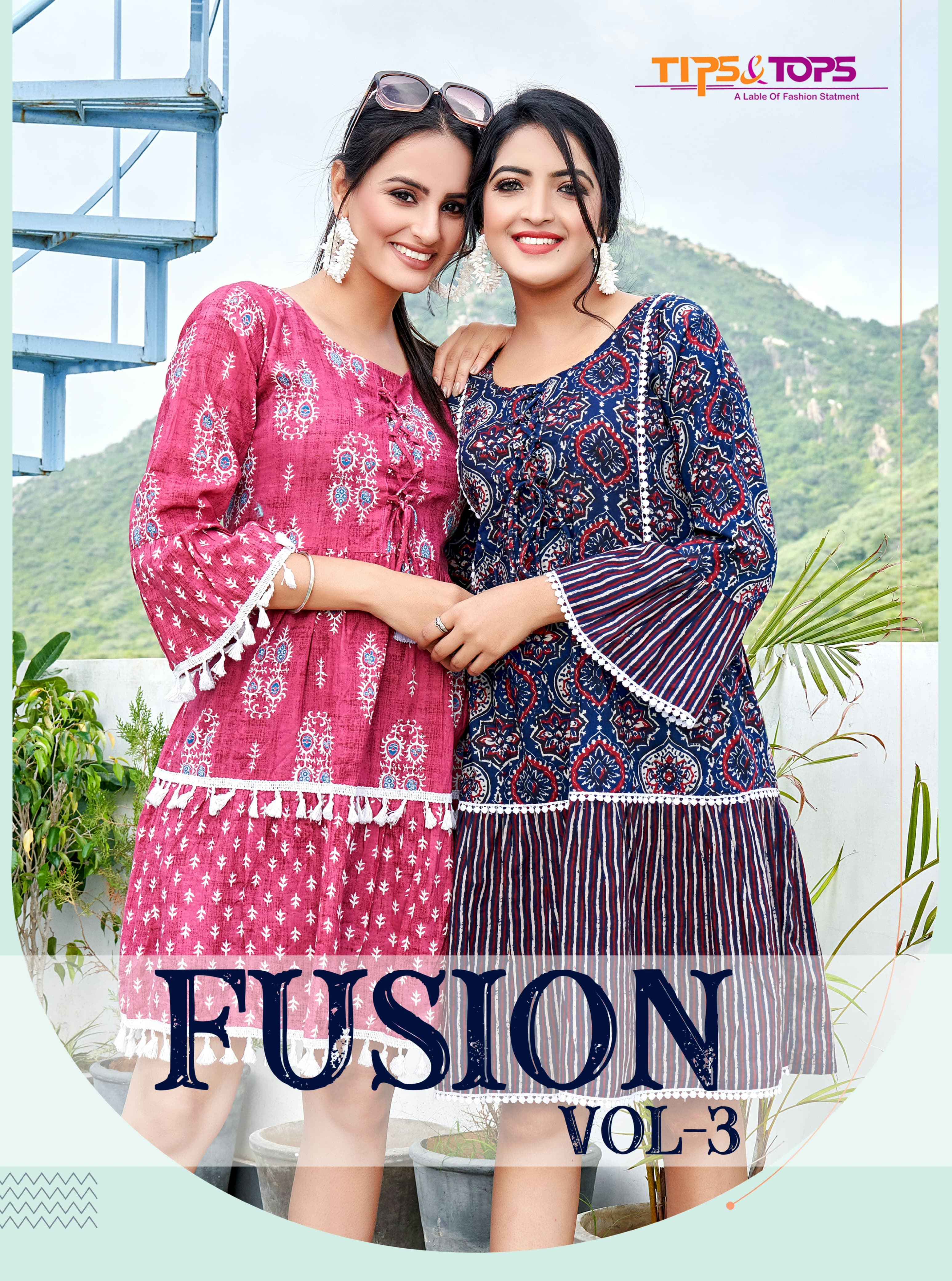  Tips & Tops Fusion Vol 3 Cotton Kurti 6 pcs Catalogue