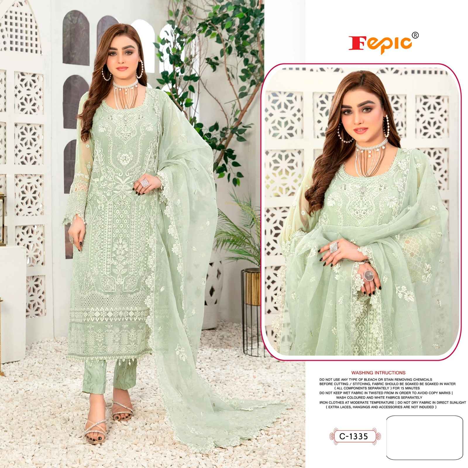 organza dress material online Deepsy D-No 2035 Organza Dress Material Wholesale Suits Online