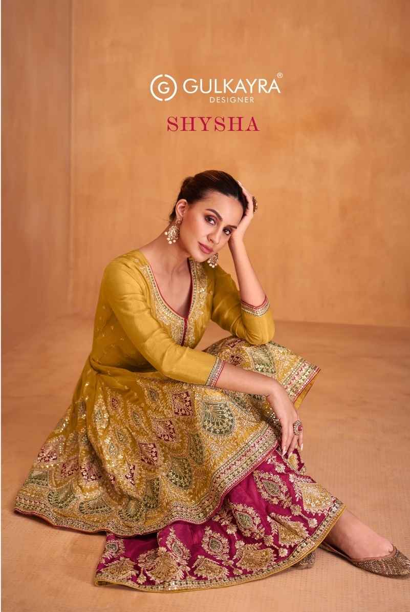 Gulkayra Designer Shysha Readymade Chinon Dress 5 pcs Catalogue