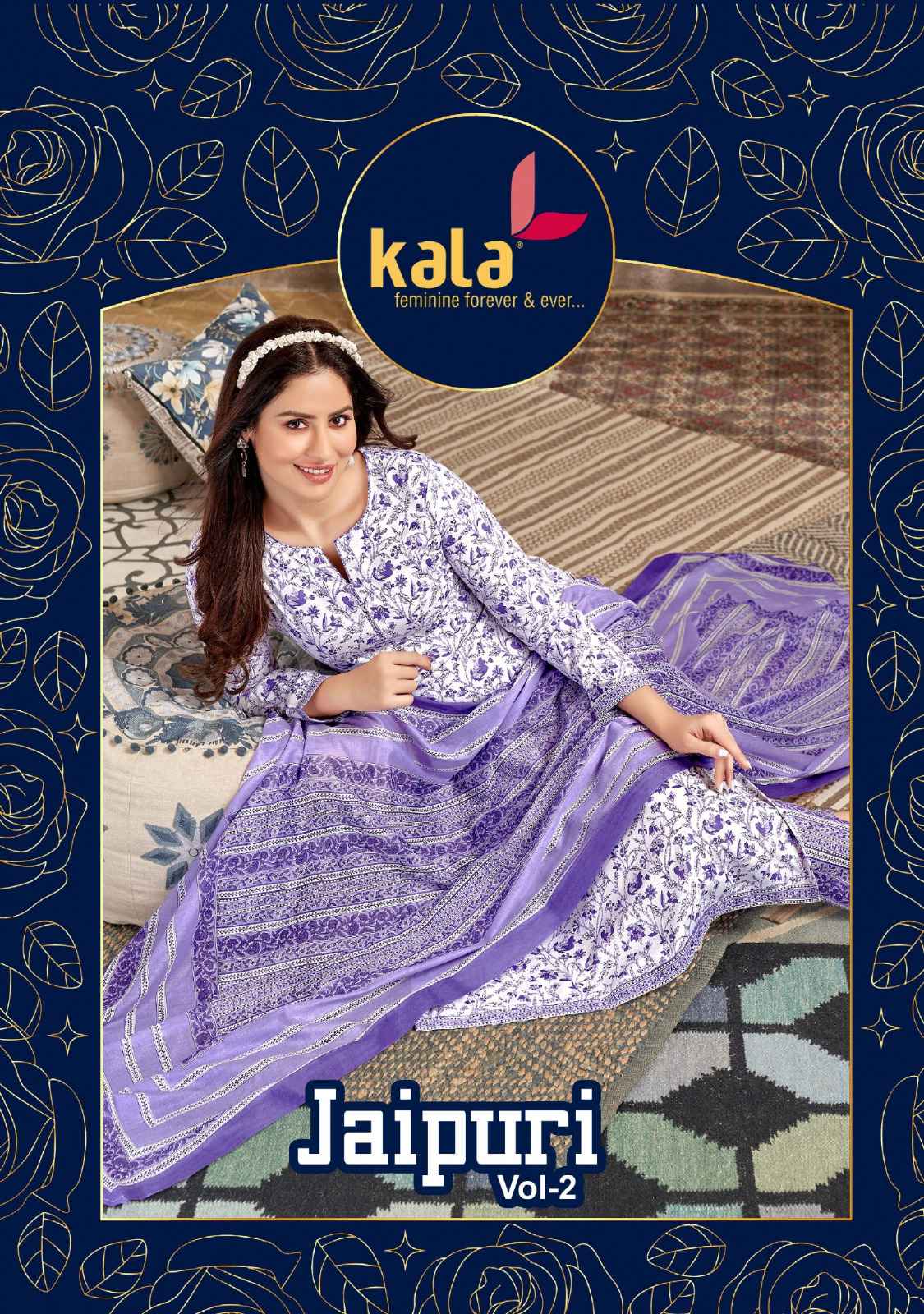Kala Fashion Jaipuri Vol 2 Readymade Cotton Dress 12 pcs Catalogue