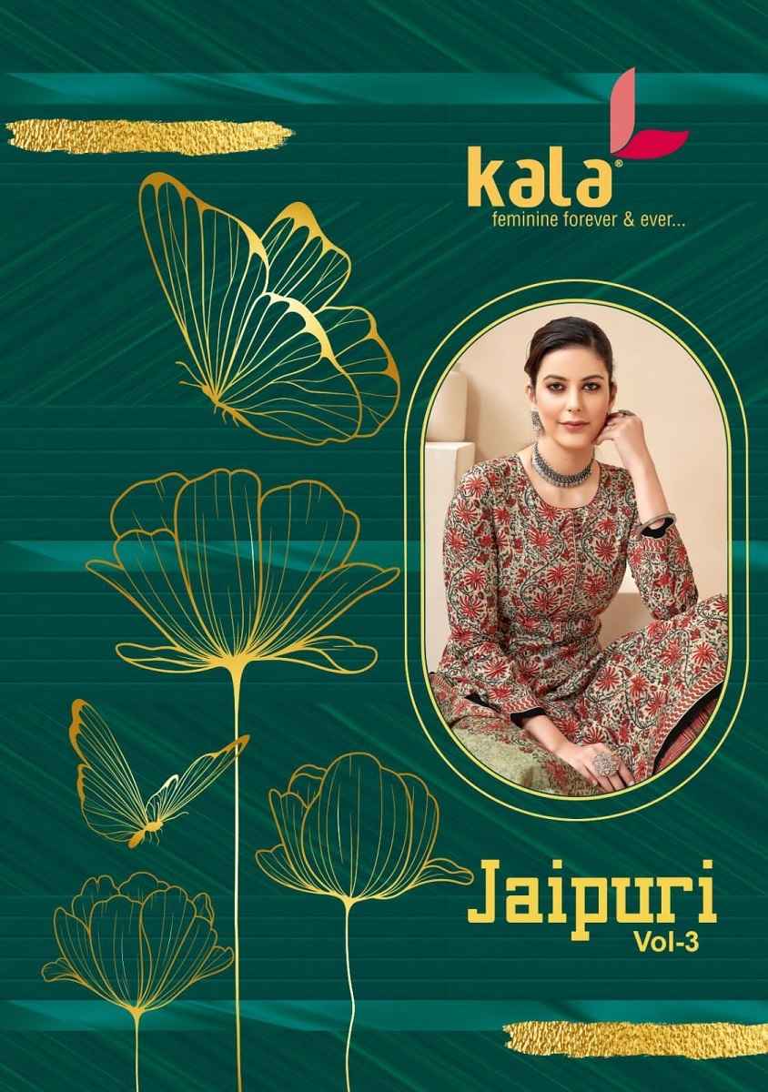 Kala Jaipuri Vol 3 Readymade Cotton Dress 12 pcs Catalogue