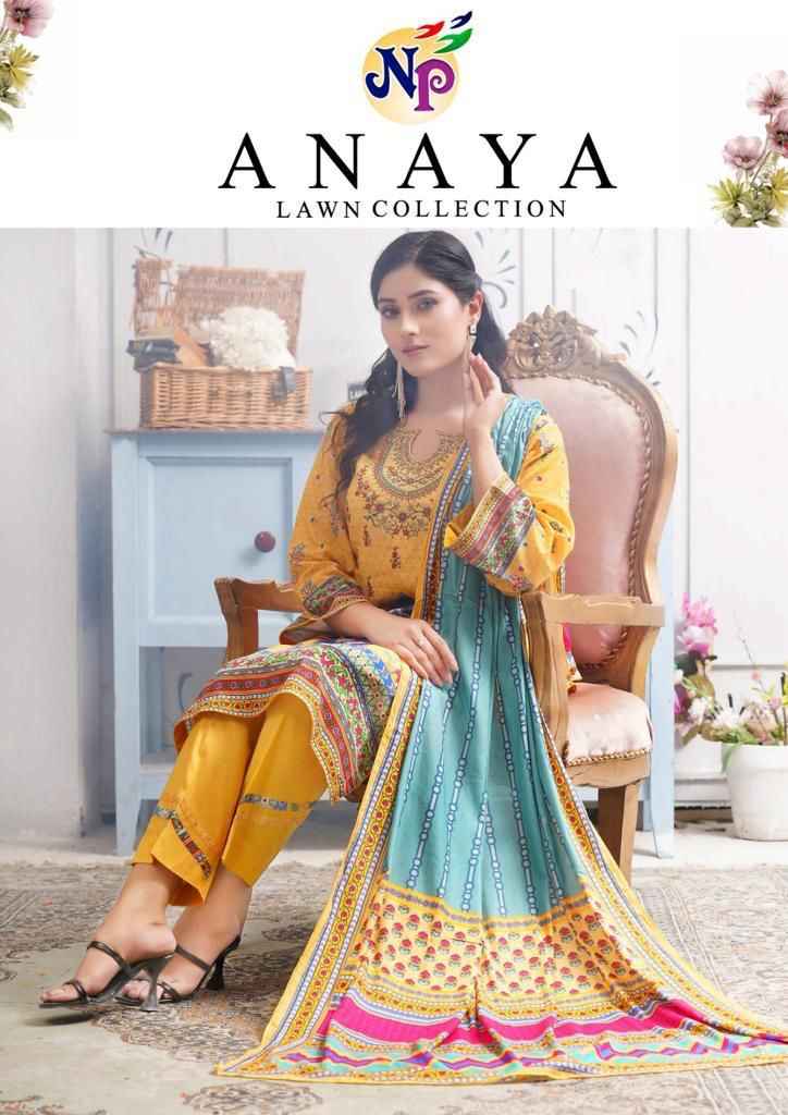 Nand Gopal Anaya Lawn Cotton Dress Material 10 pcs Catalogue