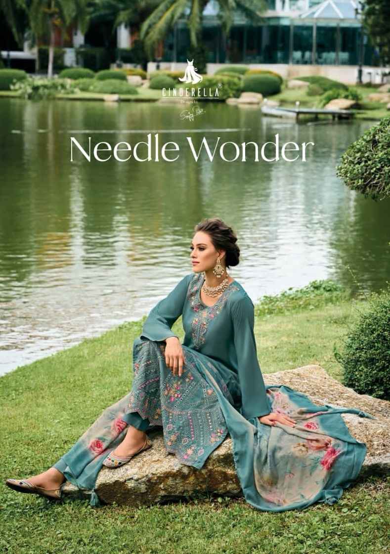 Cindrella Needle Wonder Pashmina Dress Material 6 pcs Catalogue