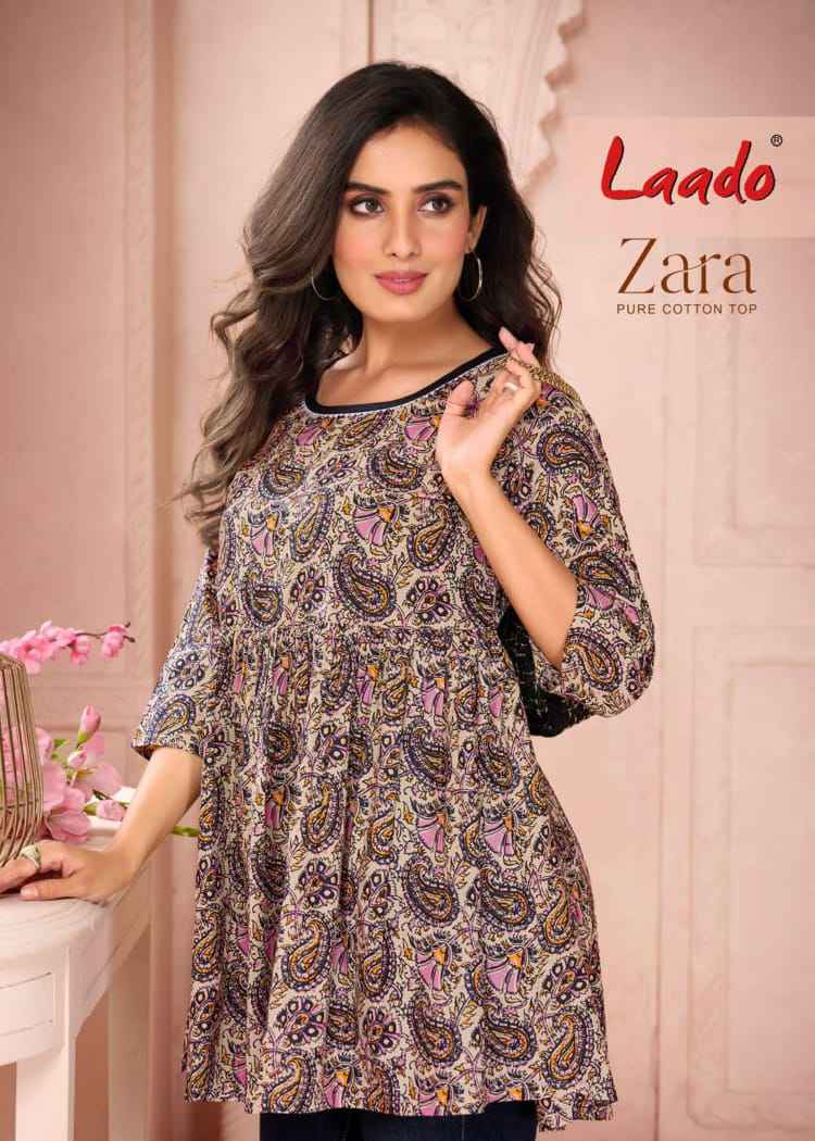Laado Zara Vol 1 Cotton Top 12 pcs Catalogue