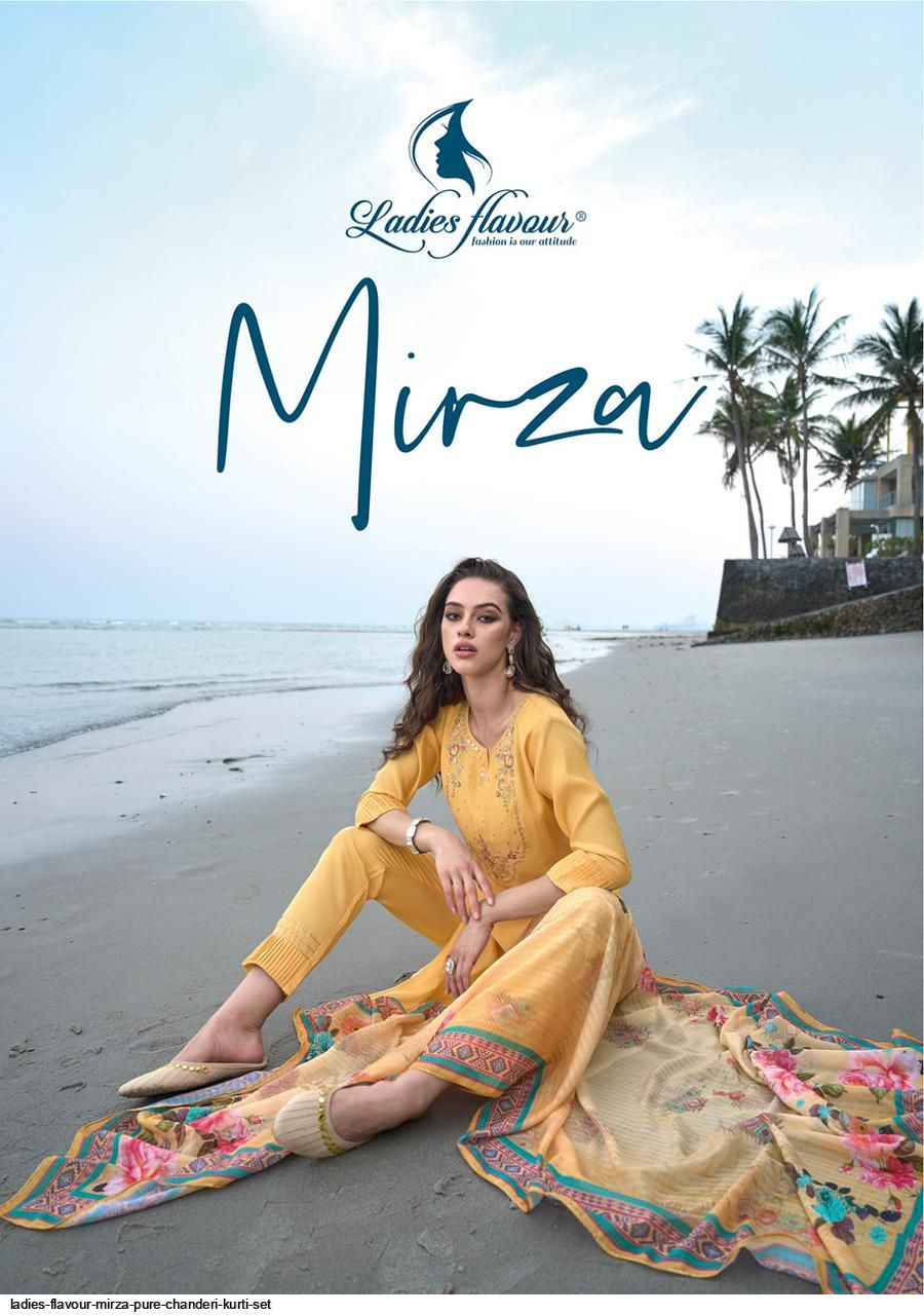 Ladies Flavour Mirza Chanderi Kurti Combo 6 pcs Catalogue
