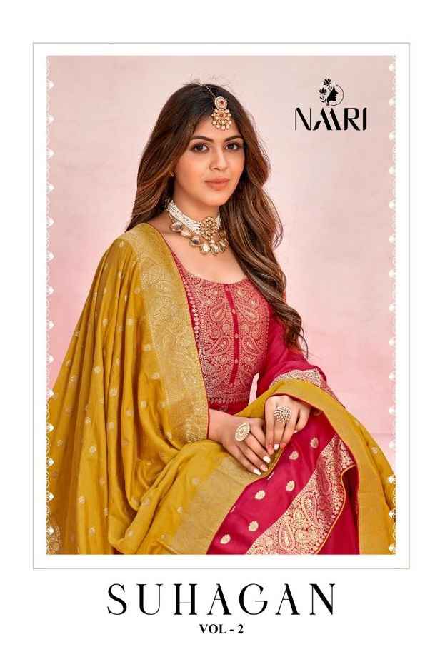 Naari Suhagan Vol 2 Jacquard Dress Material 4 pcs Catalogue