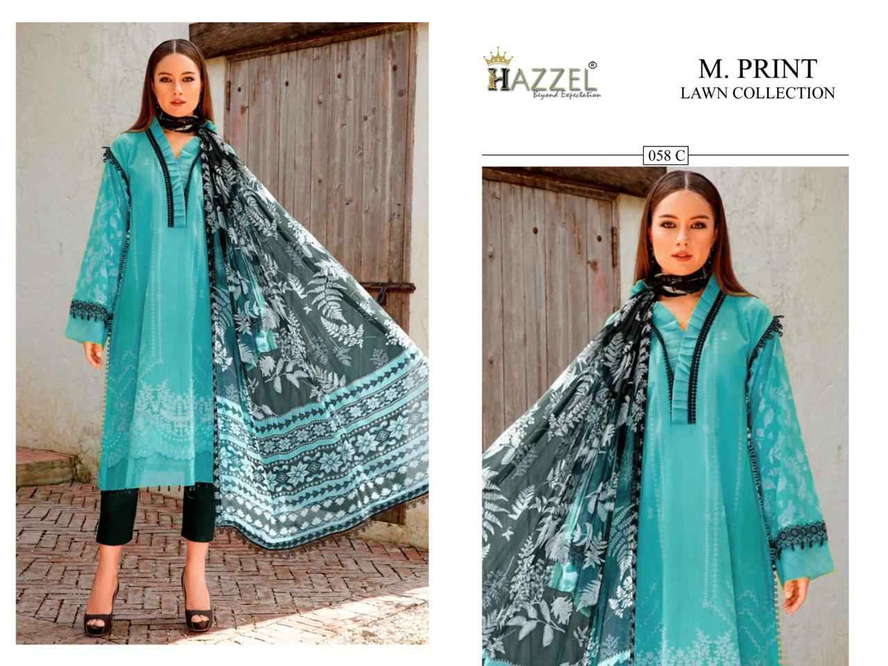 Hazzel M Prints Basic Hit Colour Cotton Dress Material 4 pcs Catalogue