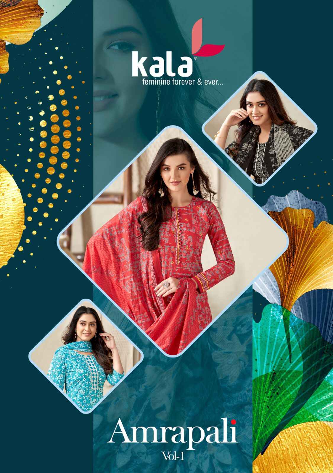 Kala Fashion Amrapali Vol 1 Cotton Dress Material 12 pcs Catalogue