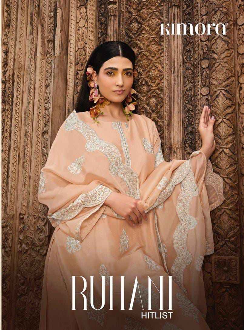 Kimora Ruhani Hit List Silk Organza Dress Material 4 pcs Catalogue