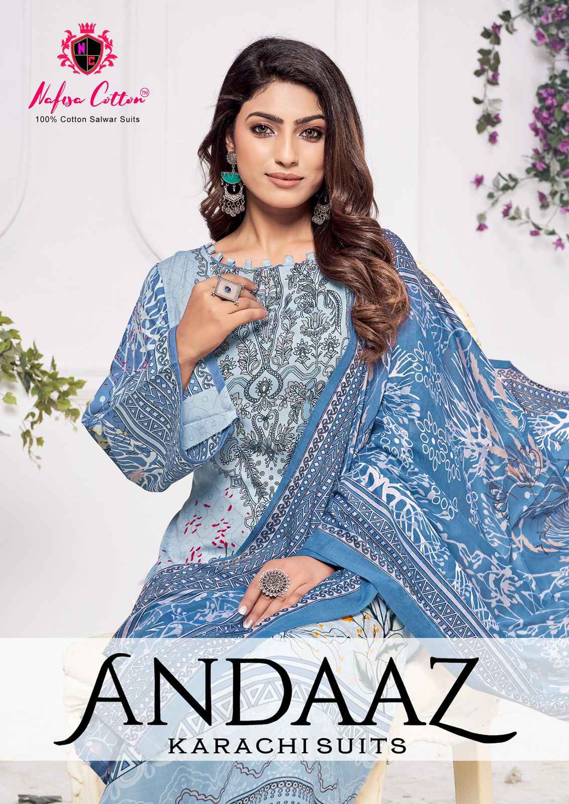 nafisa cotton andaaz karachi suits cotton dress material 6 pcs catalogue 2023 11 09 15 11 50