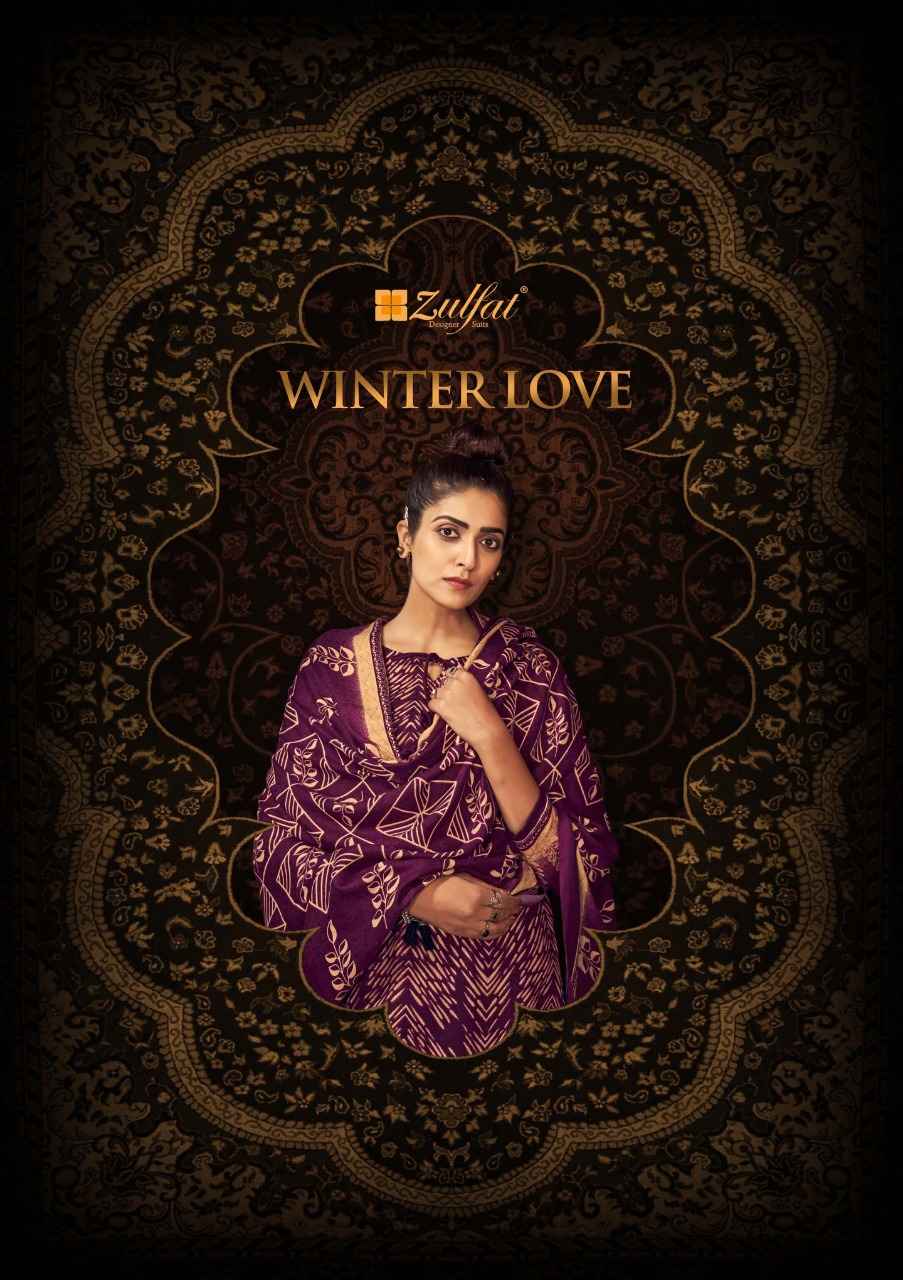 Zulfat Winter Love Pashmina Dress Material 10 pcs Catalogue