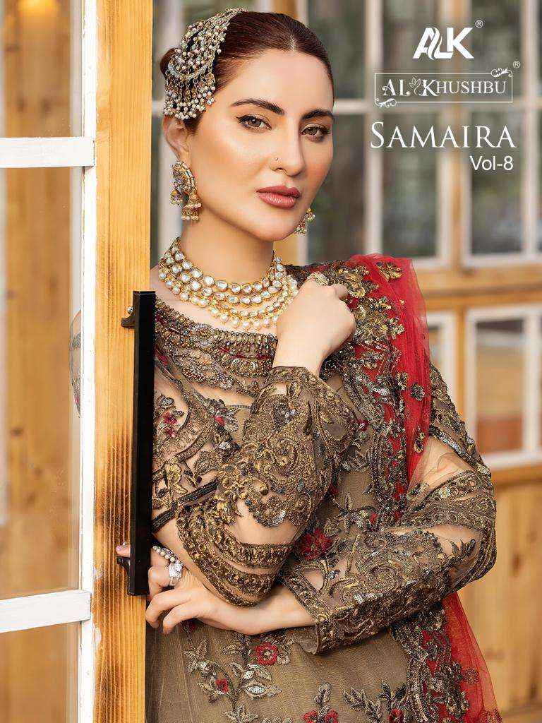 AL Khushbu Samaira Vol 8 Georgette Dress Material 4 pcs Catalogue