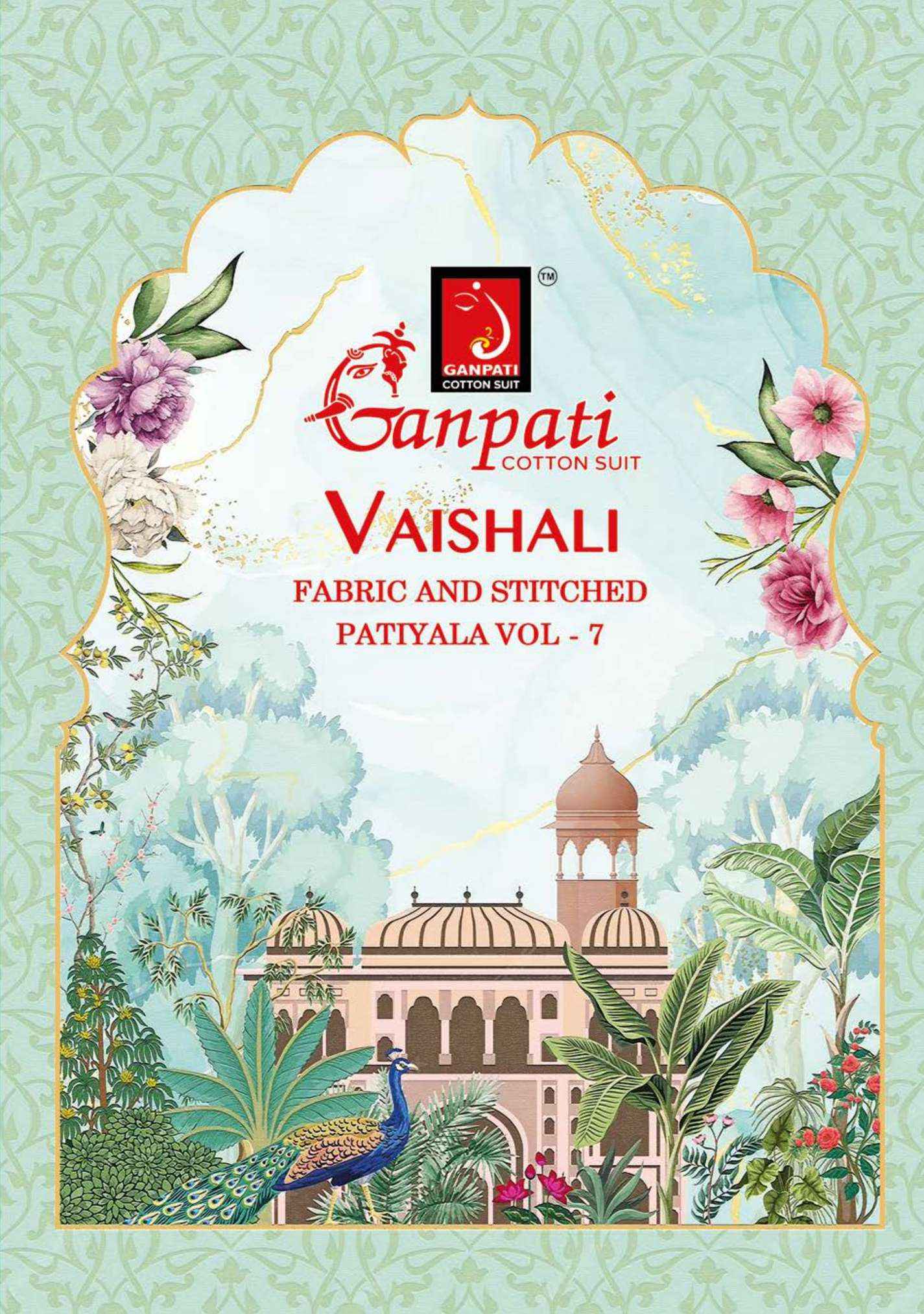 Ganpati Vaishali Vol 7 Cotton Dress Material 15 pcs Catalogue