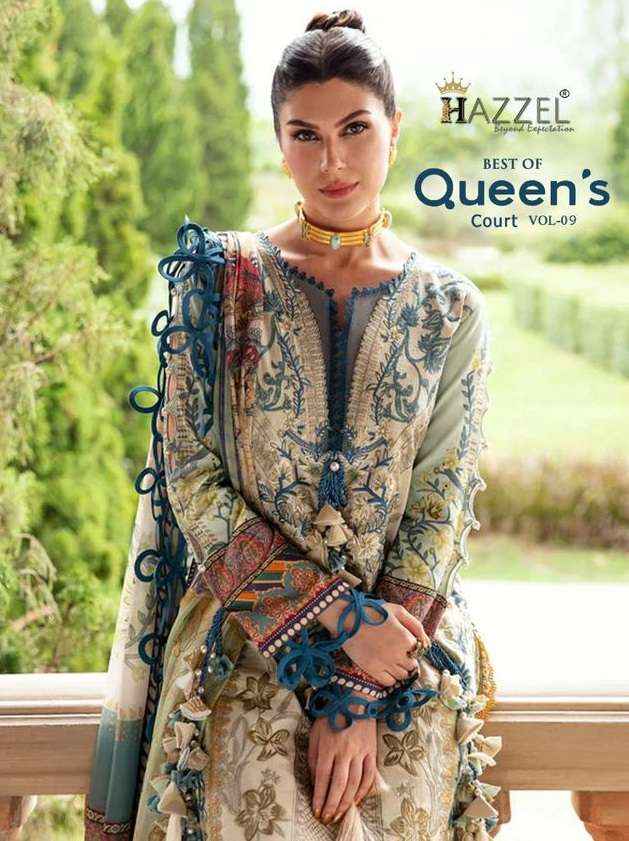 Hazzel Best Of Queens Court Vol 9 Cotton Dress Material Online