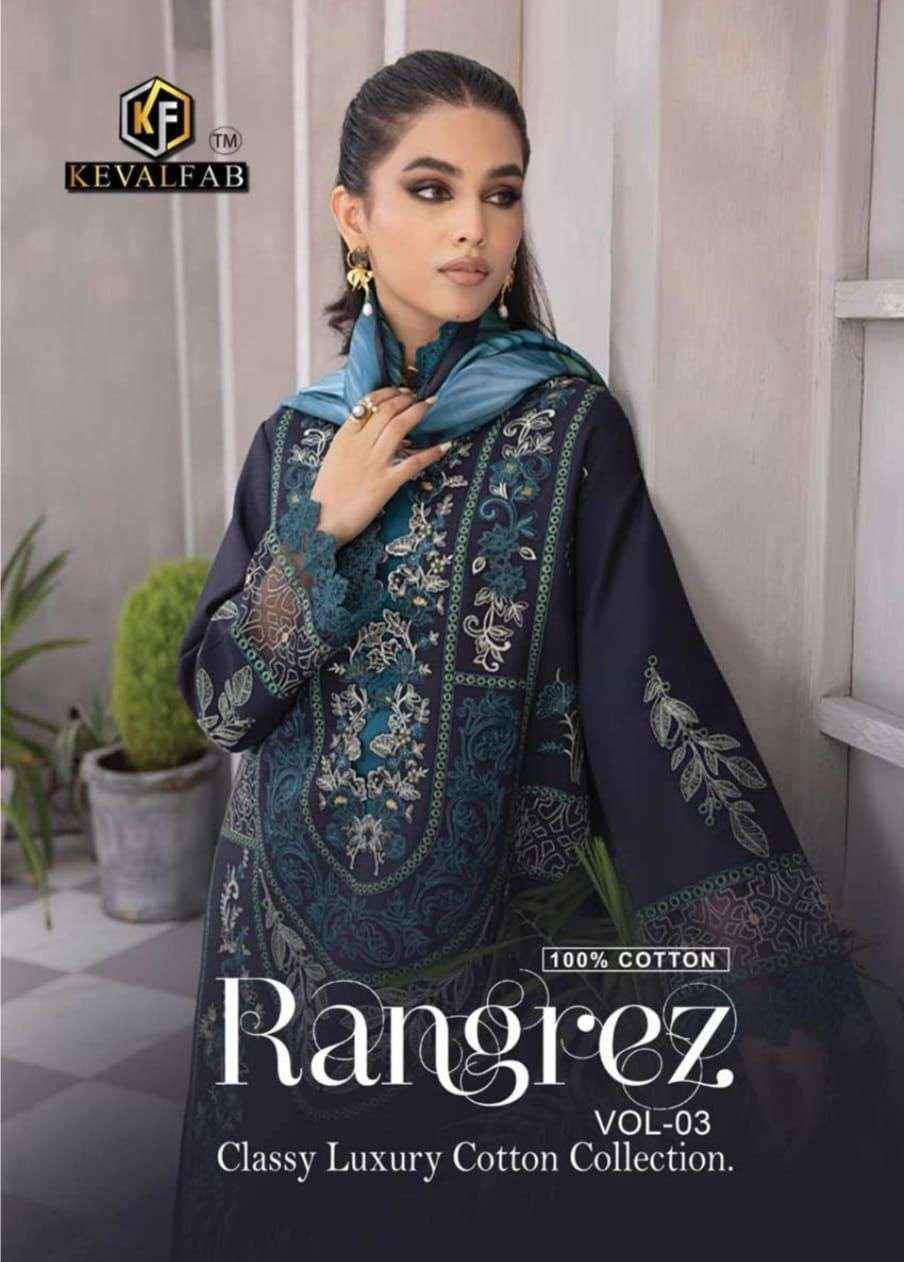 Keval Fab Rangrez Vol 3 Readymade Cotton Dress Wholesale Suits Supplier