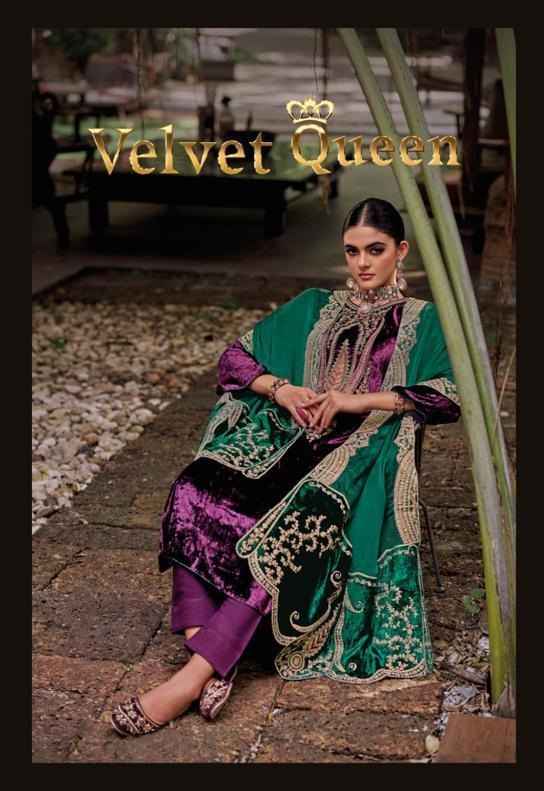 Kilory Trends Velvet Queen Velvet Dress Material 6 pcs Catalogue