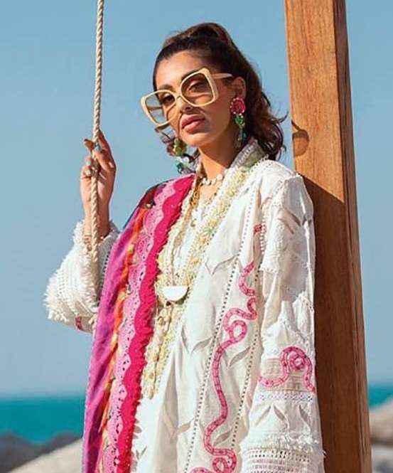 Zarqash Aziz Luxury Lawn Cotton Dress Material 4 pcs Catalogue