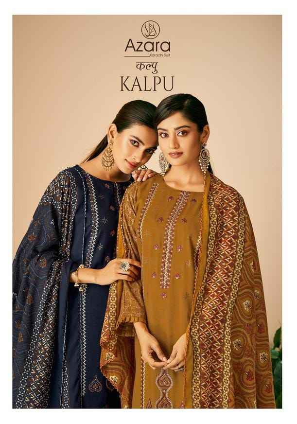Azara Kalpu Rayon Salab Cotton Dress Material 8 Pc Catalog