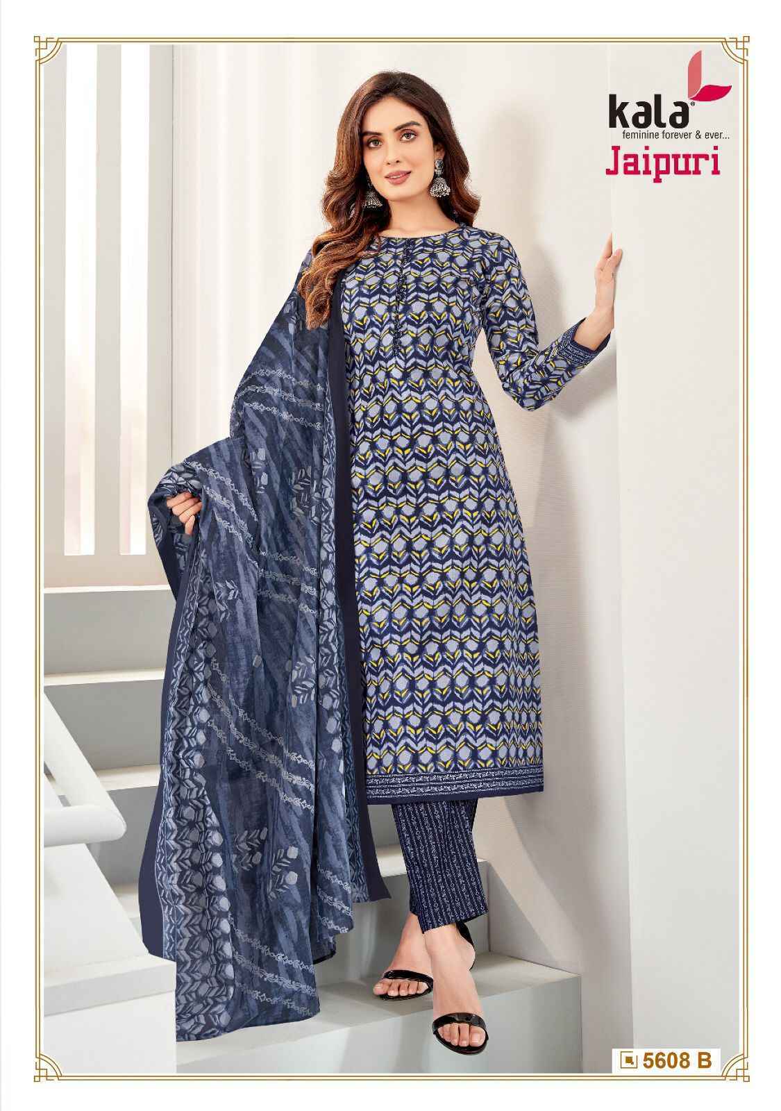 Kala Jaipuri Vol-4 Cotton Dress Material 12 Pc Catalog