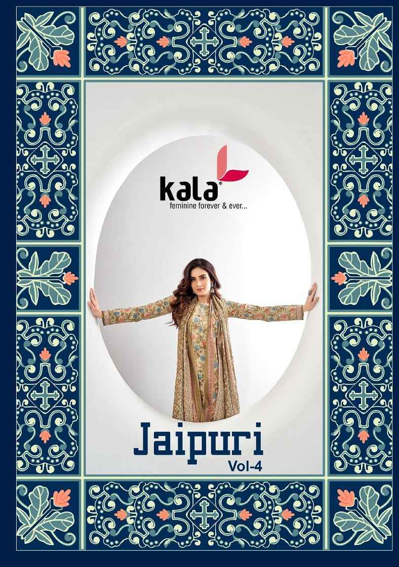 Kala Jaipuri Vol-4 Cotton Readymade Suit 12 Pc Catalog