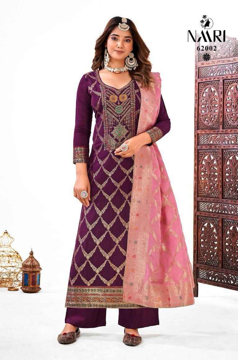 Naari Sanaz Muslin Dola Dress Material 4 Pc Catalog