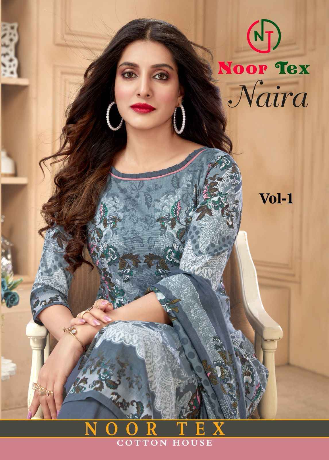 Noor Tex Naira Vol-1 Pure Cotton Dress Material 10 Pc Catalog