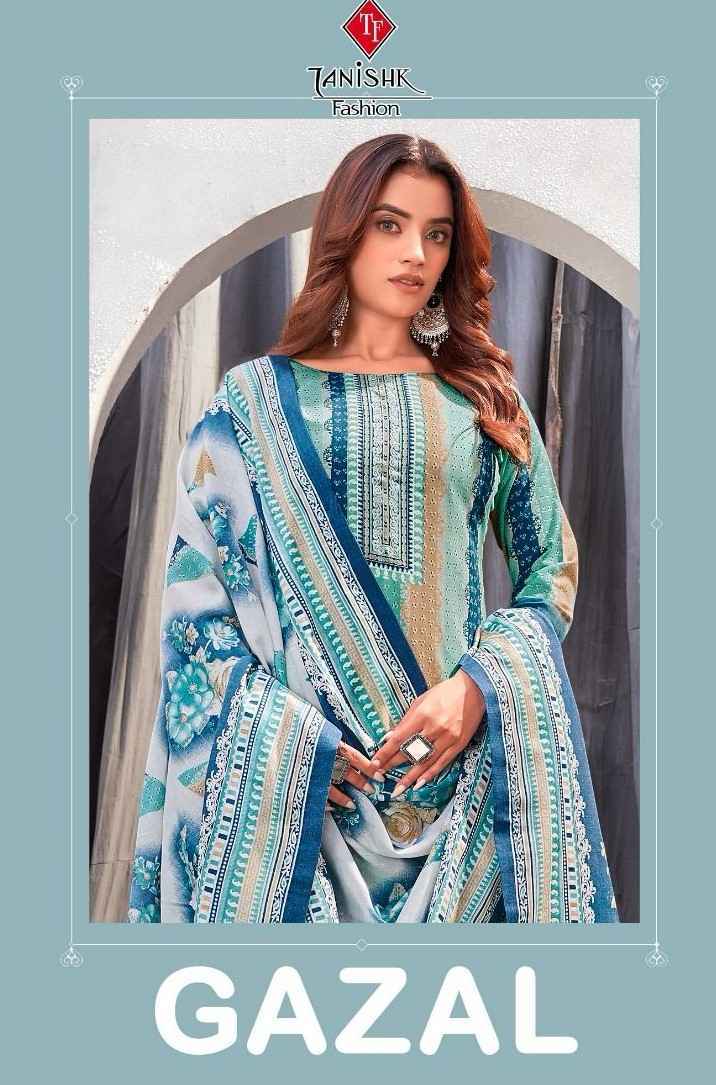 tanishk fashion gazal pure lawn cotton dress material 8 pc catalog 2024 02 28 10 41 07