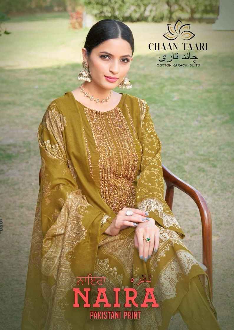 Chaan Taari Naira Pakistani Print Pure Cotton Dress Material 10 pcs Catalogue