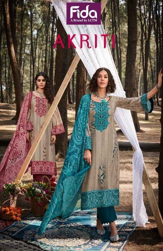Fida Akriti Pure Cotton Dress Material 6 pcs Catalogue