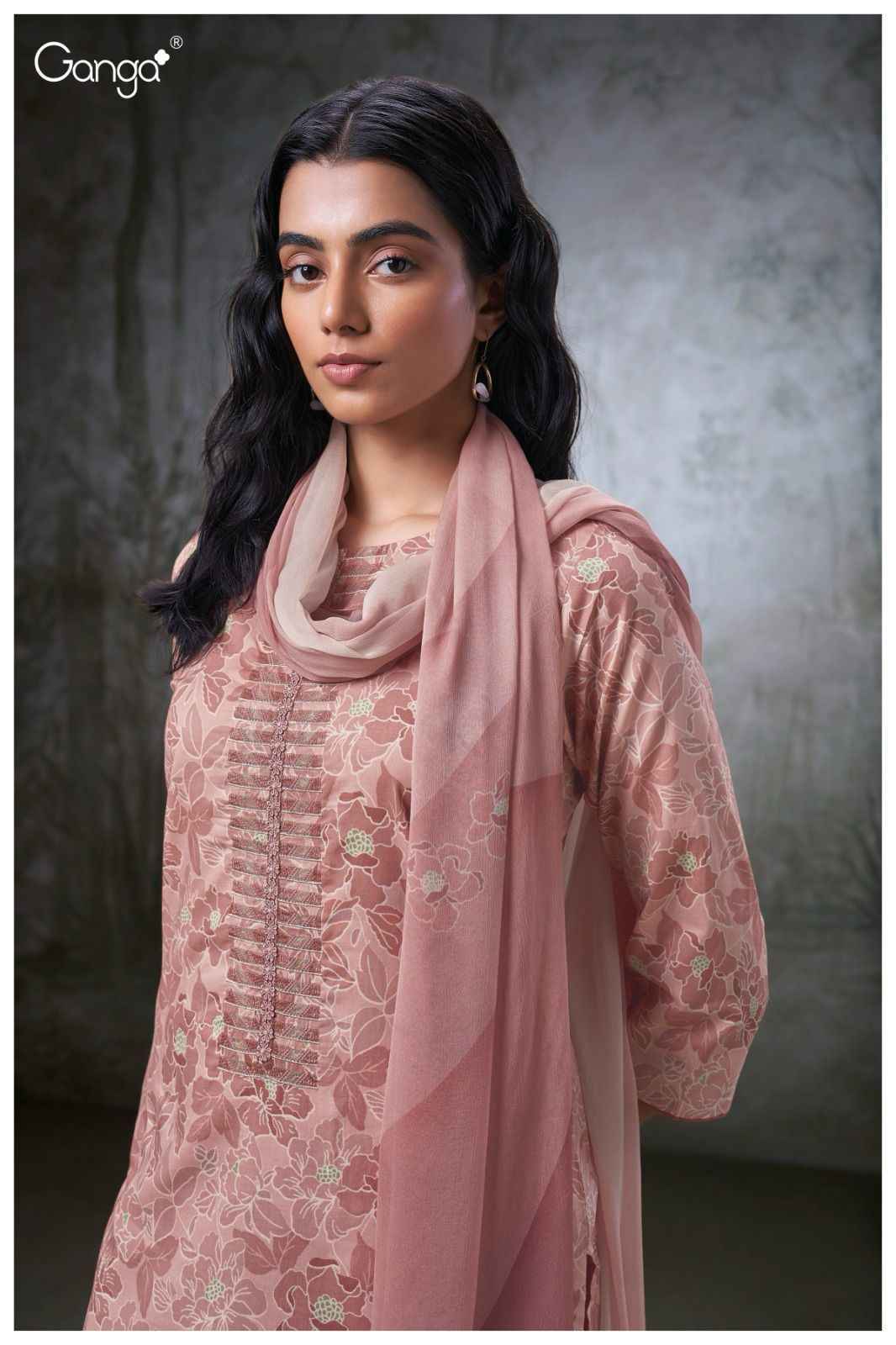 Ganga Sage Premium Cotton Dress Material 4 Pc Catalog
