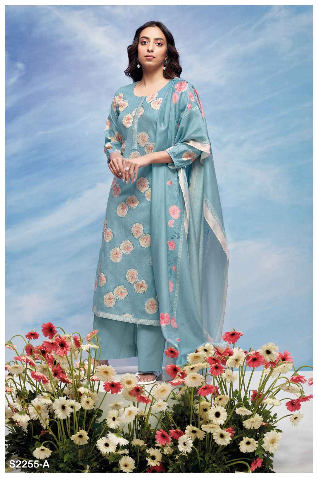 Ganga Tira Premium Cotton Printed Dress Material 4 Pc Catalog