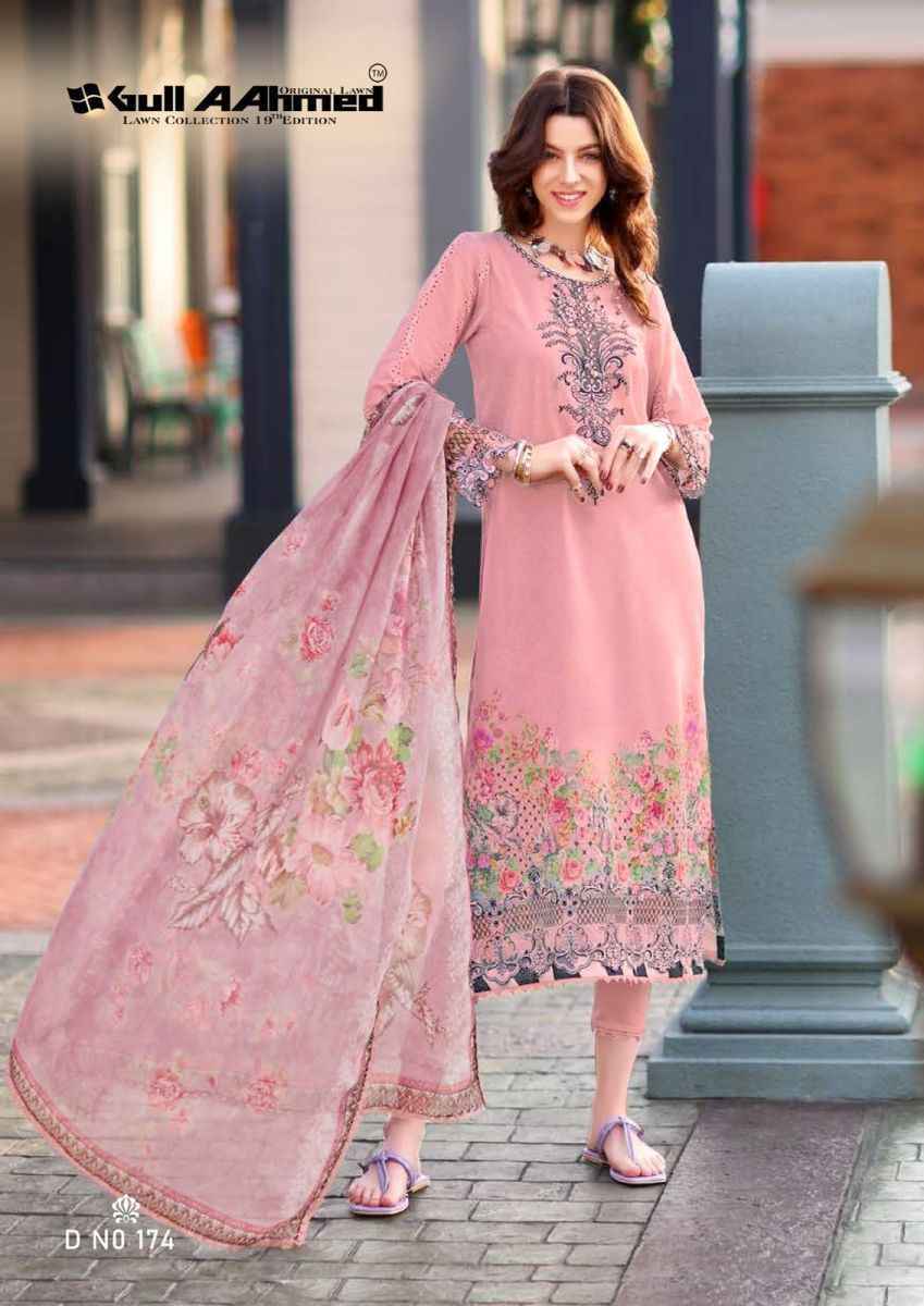 Gull Ahmed Lawn Collection Vol-19 Lawn Dress Material 6 Pc Catalouge