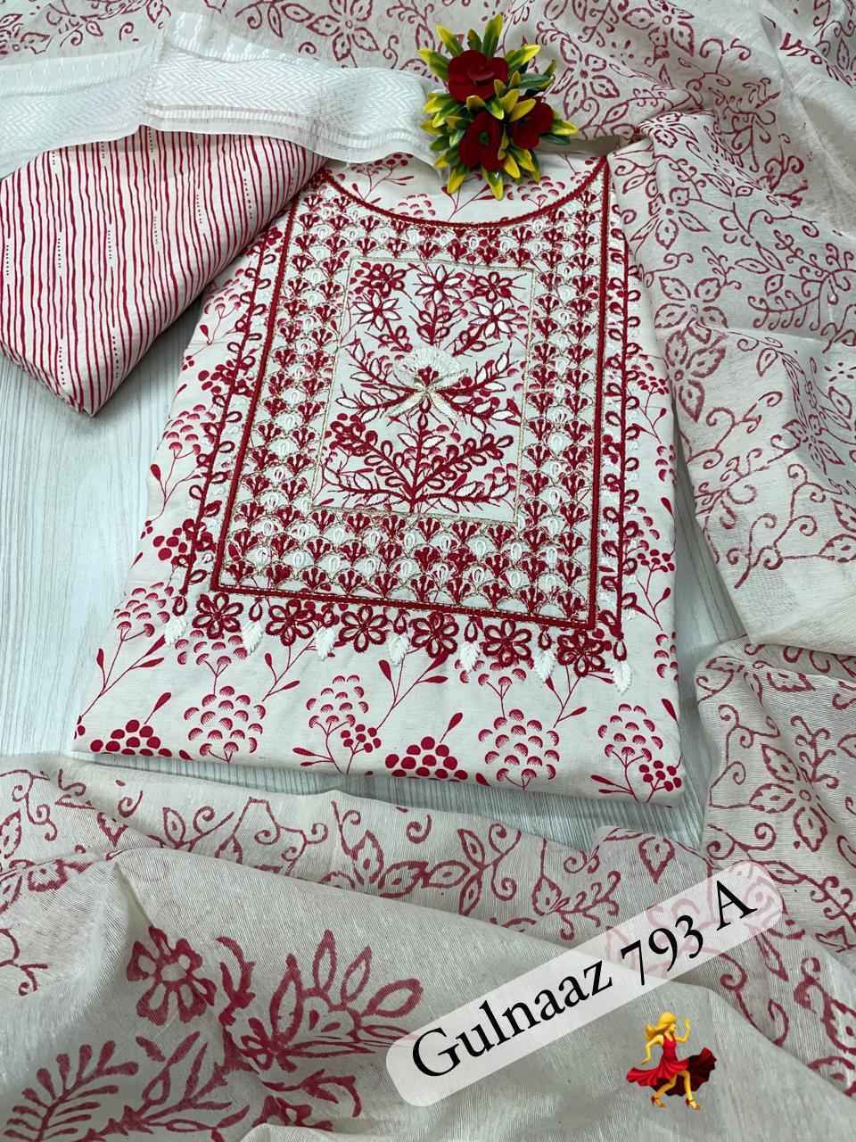 Gulnaaz Cotton mill Prints Non Catalog Dress Material 4 Pc Catalog