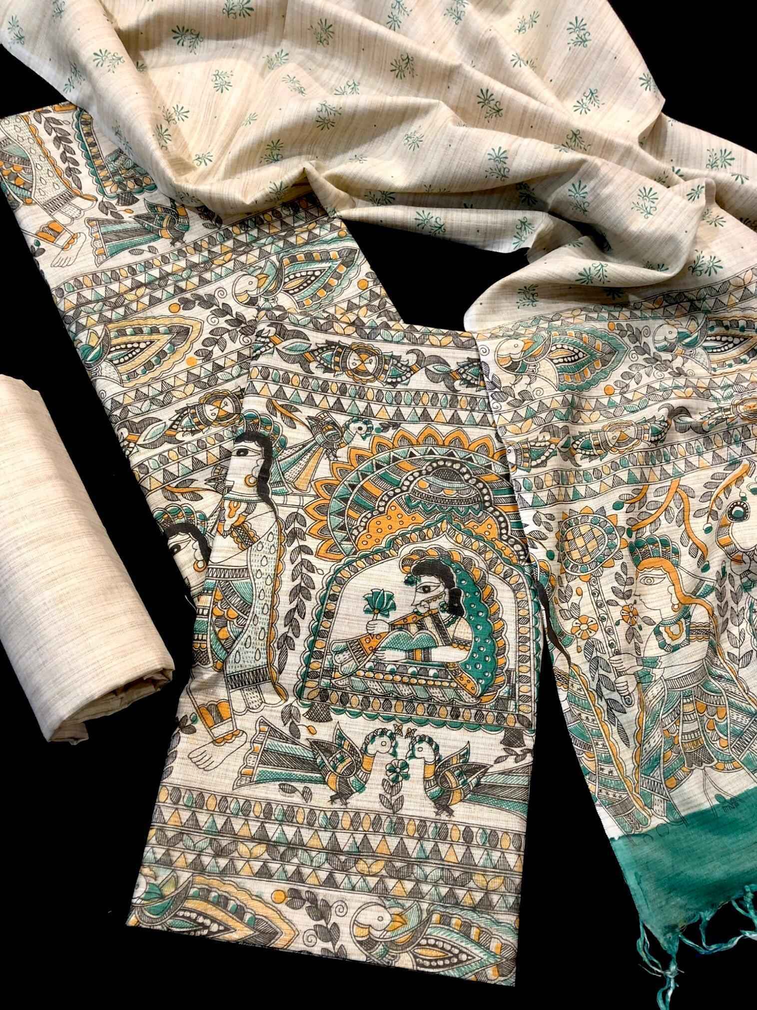 Khadi cotton dress material | Cotton dress material, Cotton suit, Dress  materials