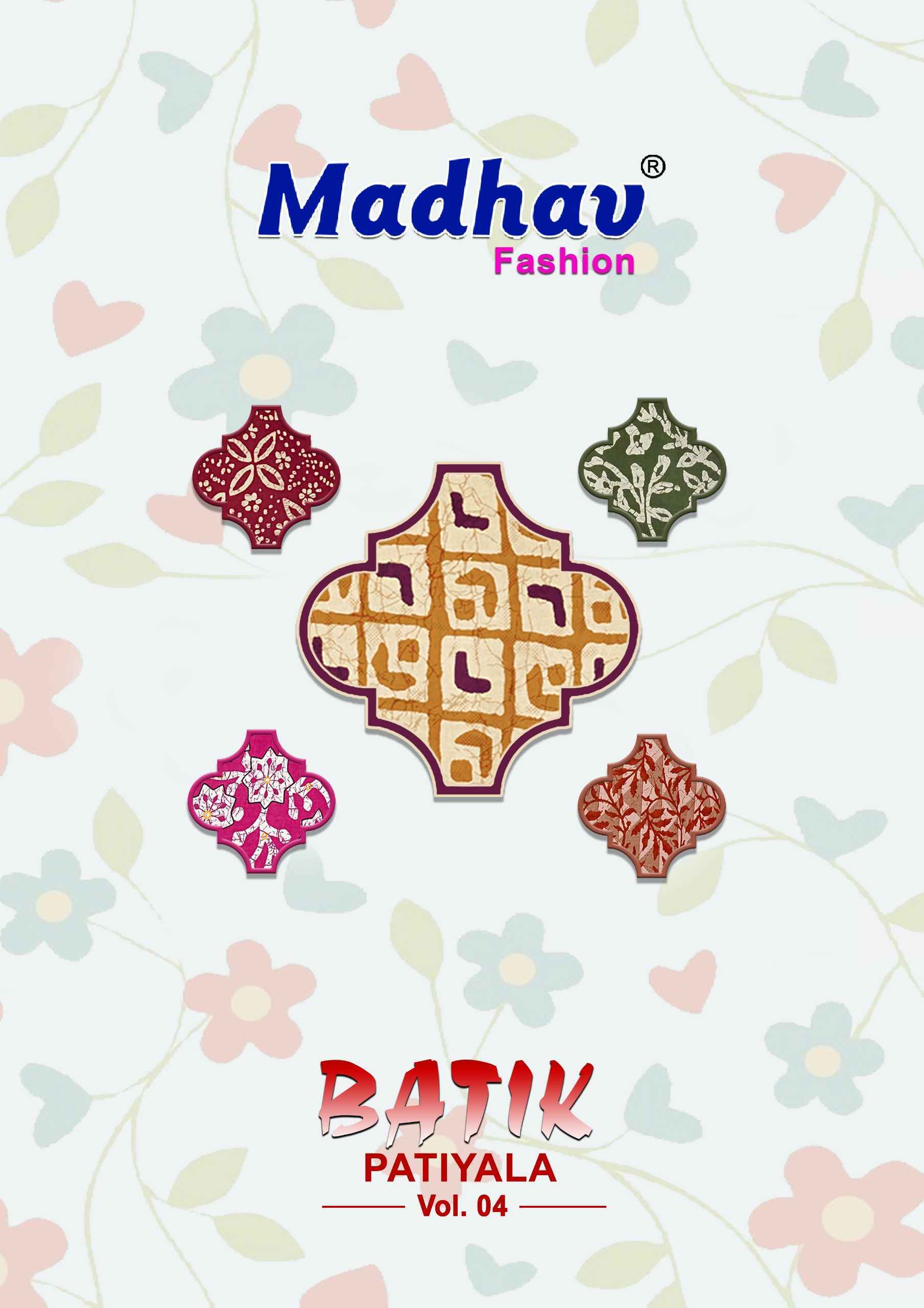Madhav Fashion Batik Patiyala Vol-4 Cotton Dress Material 10 pcs Catalogue