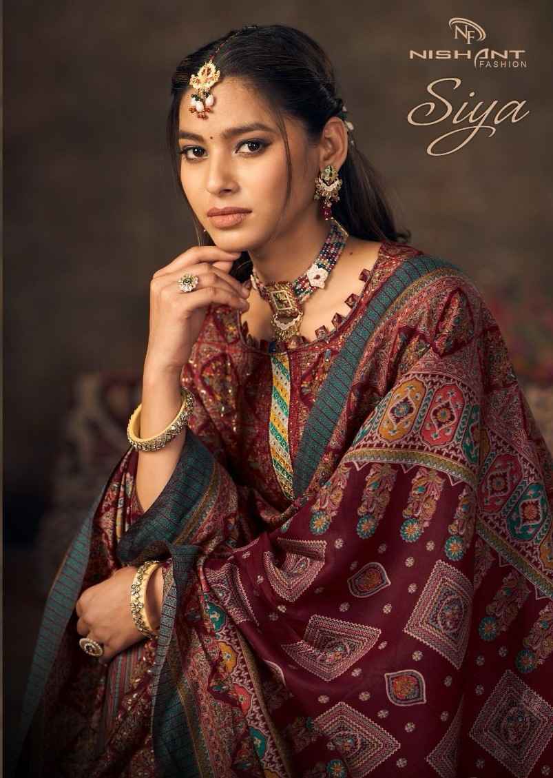 Nishant Fashion Siya Modal Silk Dress Material 8 Pc Catalog