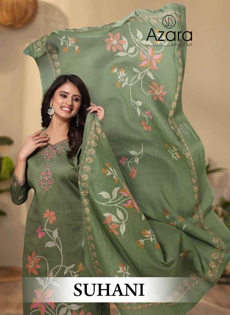 Radhika Azara Suhani Zam Cotton Dress Material 4 pcs Catalogue