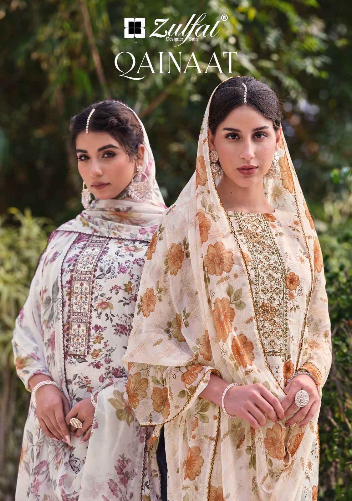 Zulfat Qainaat Jam Cotton Dress Material 8 pcs Cataloge