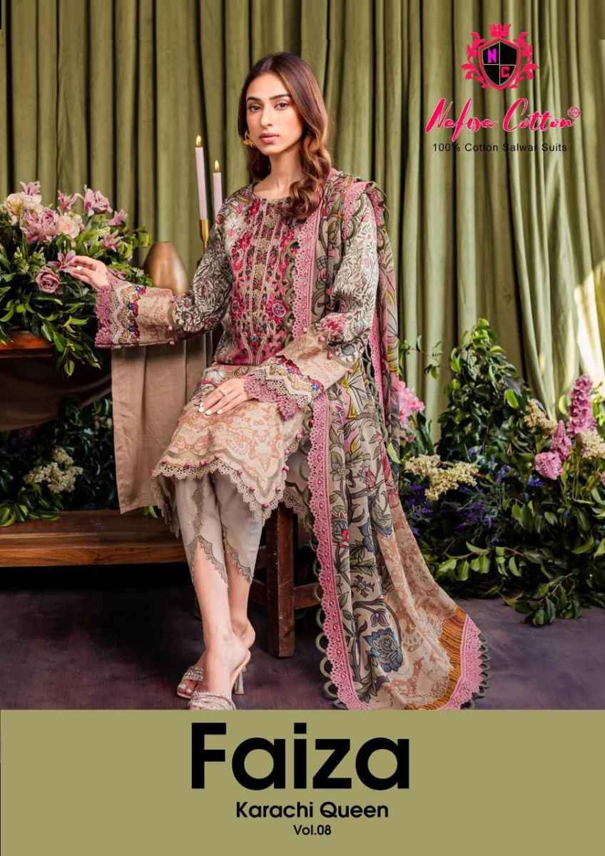 Nafisa Cotton Faiza Vol 8 Cotton Dress Material 6 pcs Catalogue