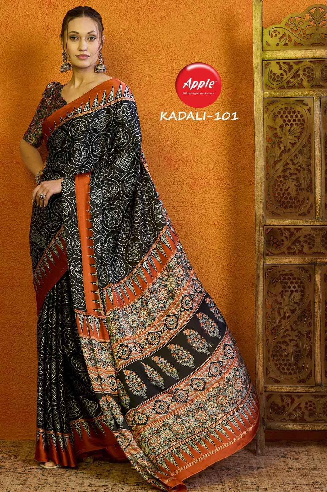 Apple Kadali Vol -01 Modal Satin Saree 8 Pc Catalog