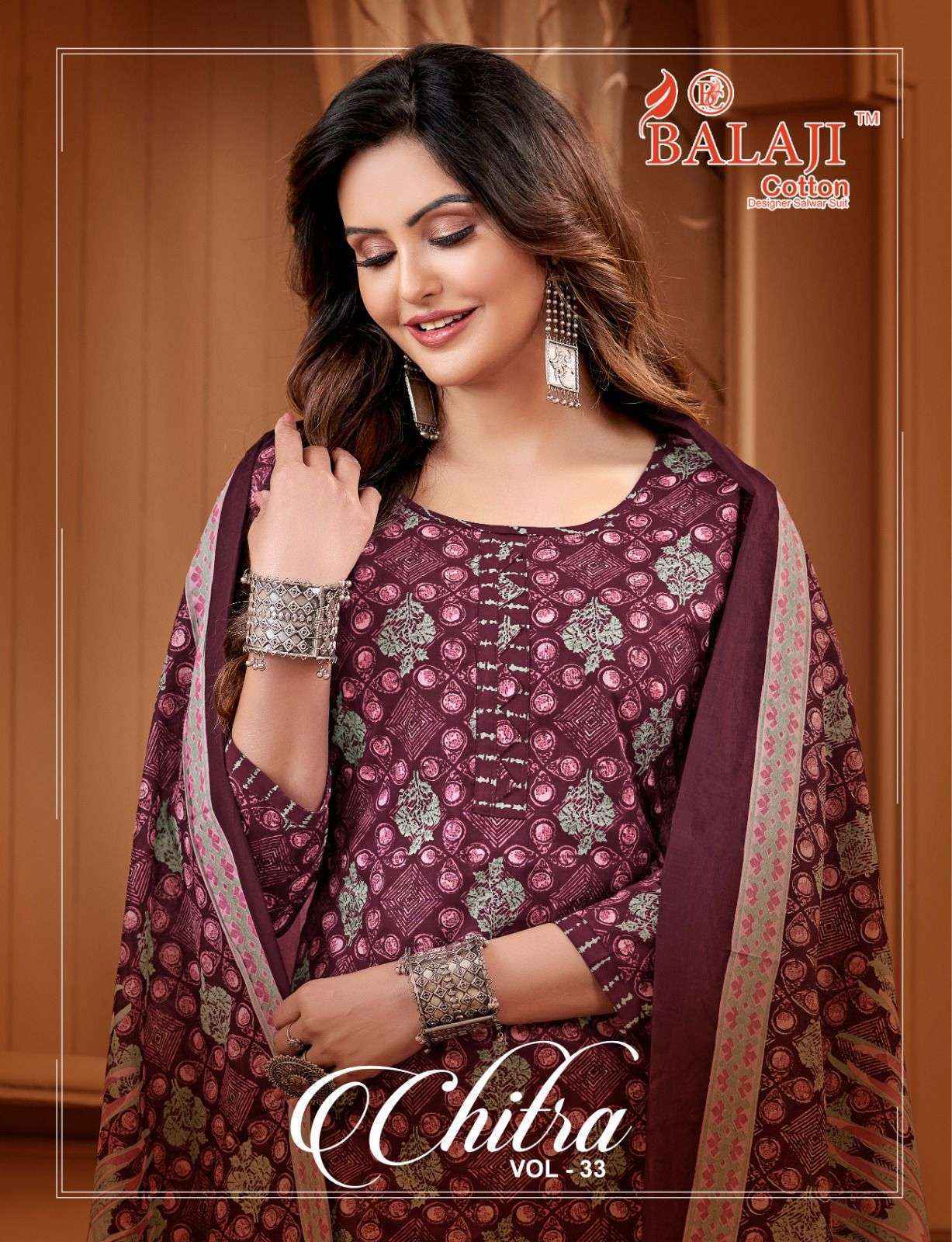 Balaji Chitra Vol-33 Cotton Dress Material 12 pcs Catalogue