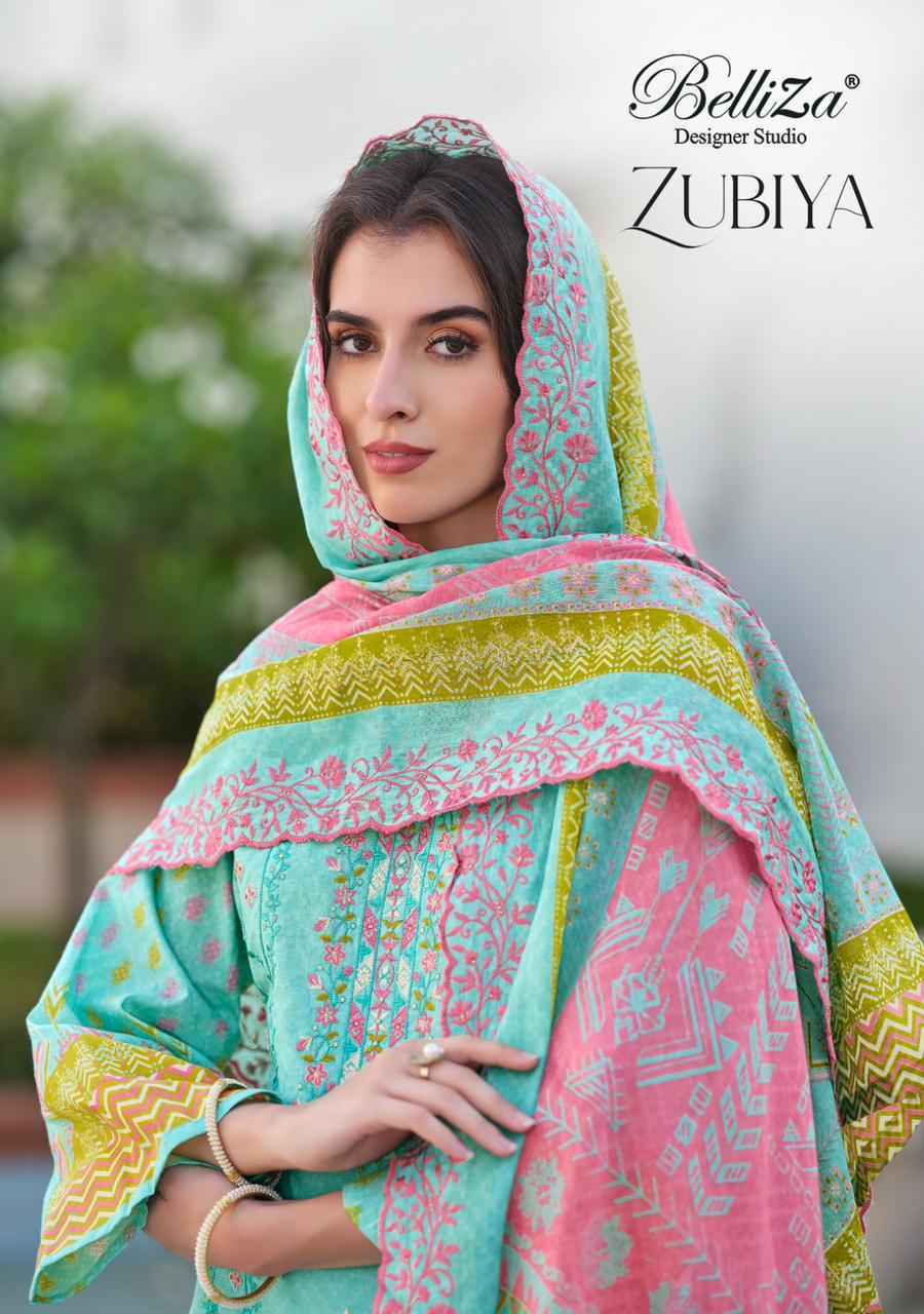 Belliza Zubiya Cotton Dress Material 8 pcs Cataloge