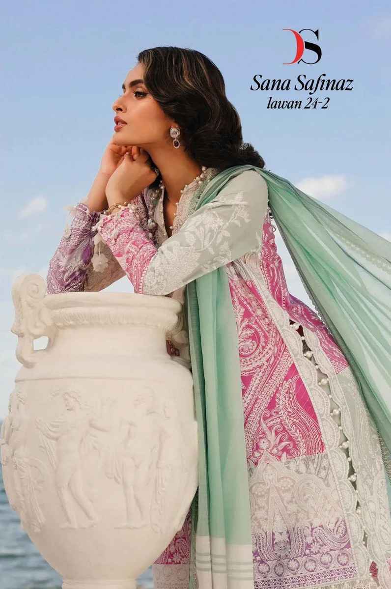 Deepsy Sana Safinaz Lawn Vol 24 -2 Cotton Dress Material 8 pcs Catalogue