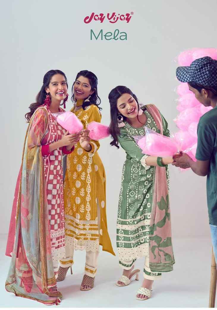 Jay Vijay Mela Cotton Dress Material 6 pcs Catalogue
