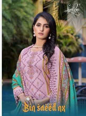 Levisha Binsaeed Nx Cambric Cotton Dress Material 6 pcs Catalogue