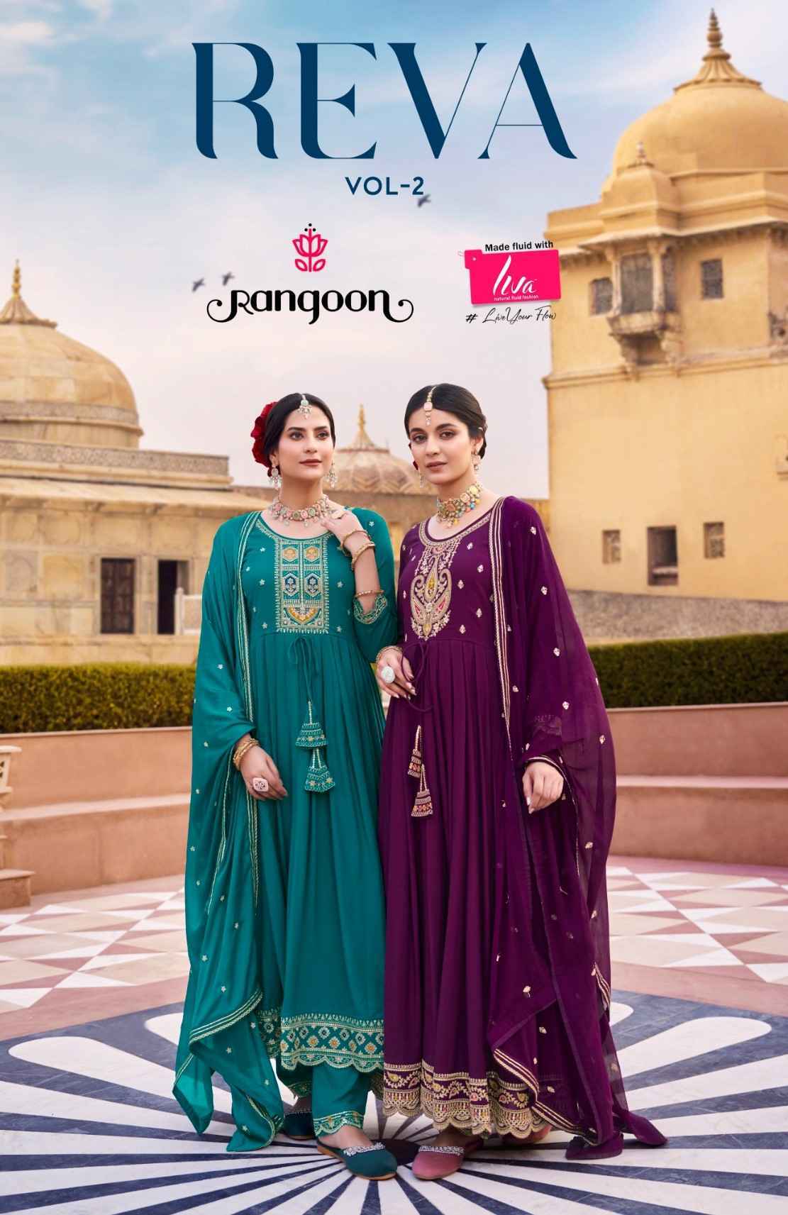 Rangoon Reva Vol-2 Readymade Rayon Dress 4 pcs Catalogue