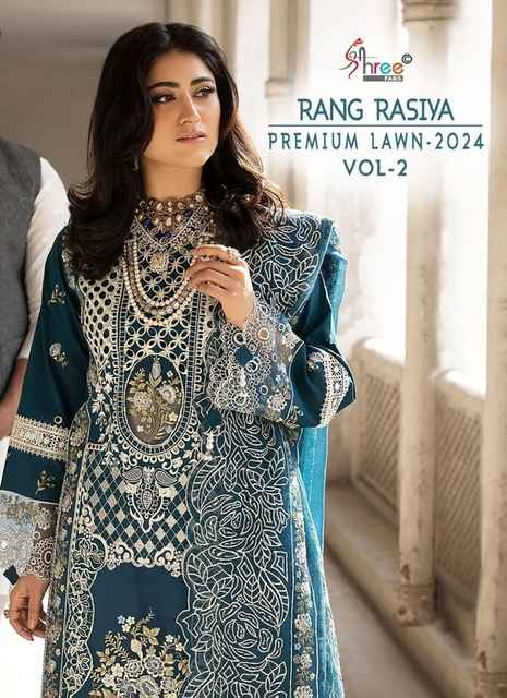 Shree Fabs Rang Rasiya Premium Lawn Vol 2 Lawn Cotton Dress Material 6 pcs Catalogue