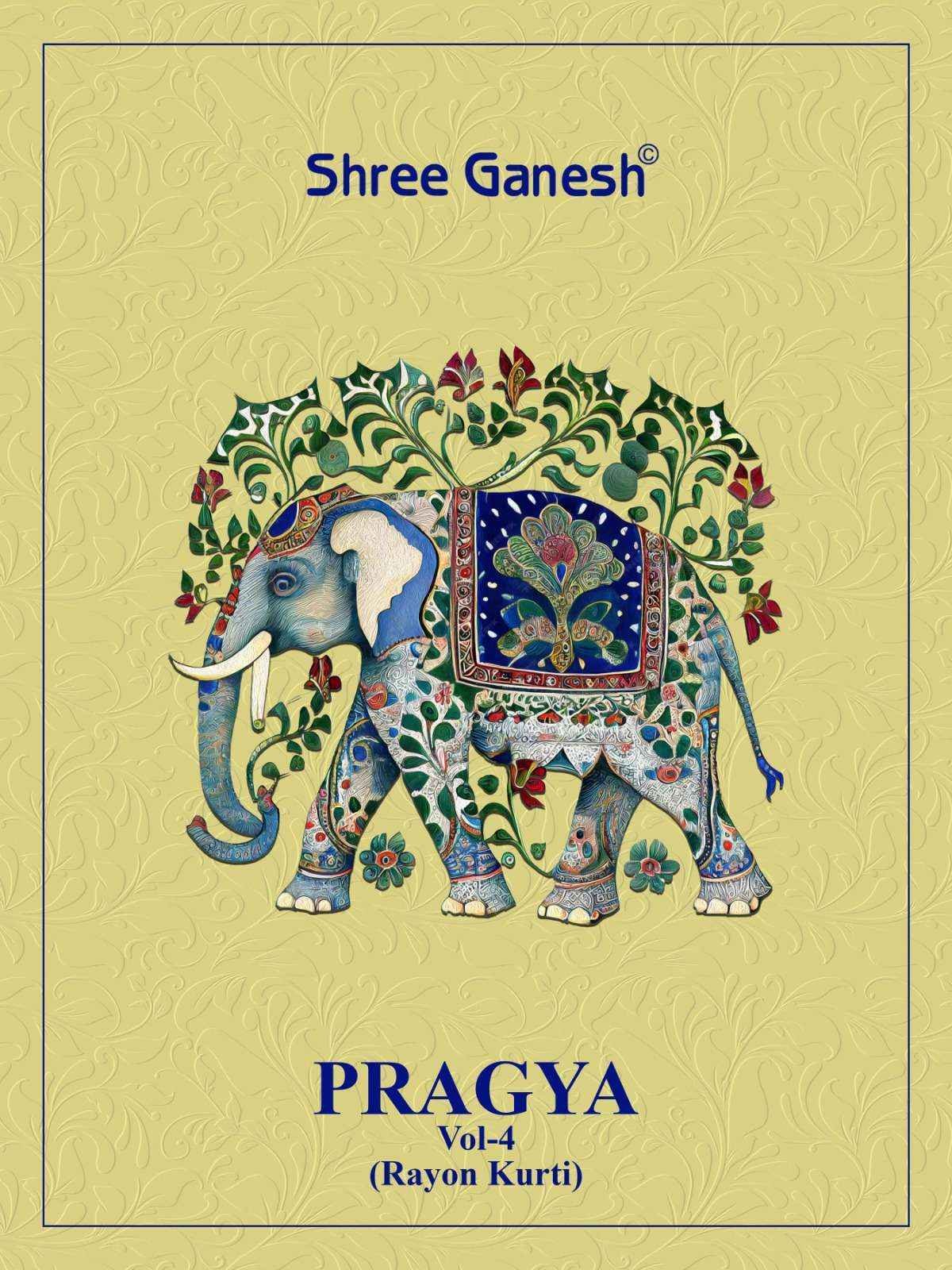 Shree Ganesh Pragya Vol 4 Rayon Kurti 15 pcs Catalogue