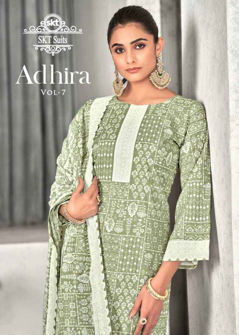 Skt Adhira Vol 7 Cotton Dress Material 8 pcs Catalogue