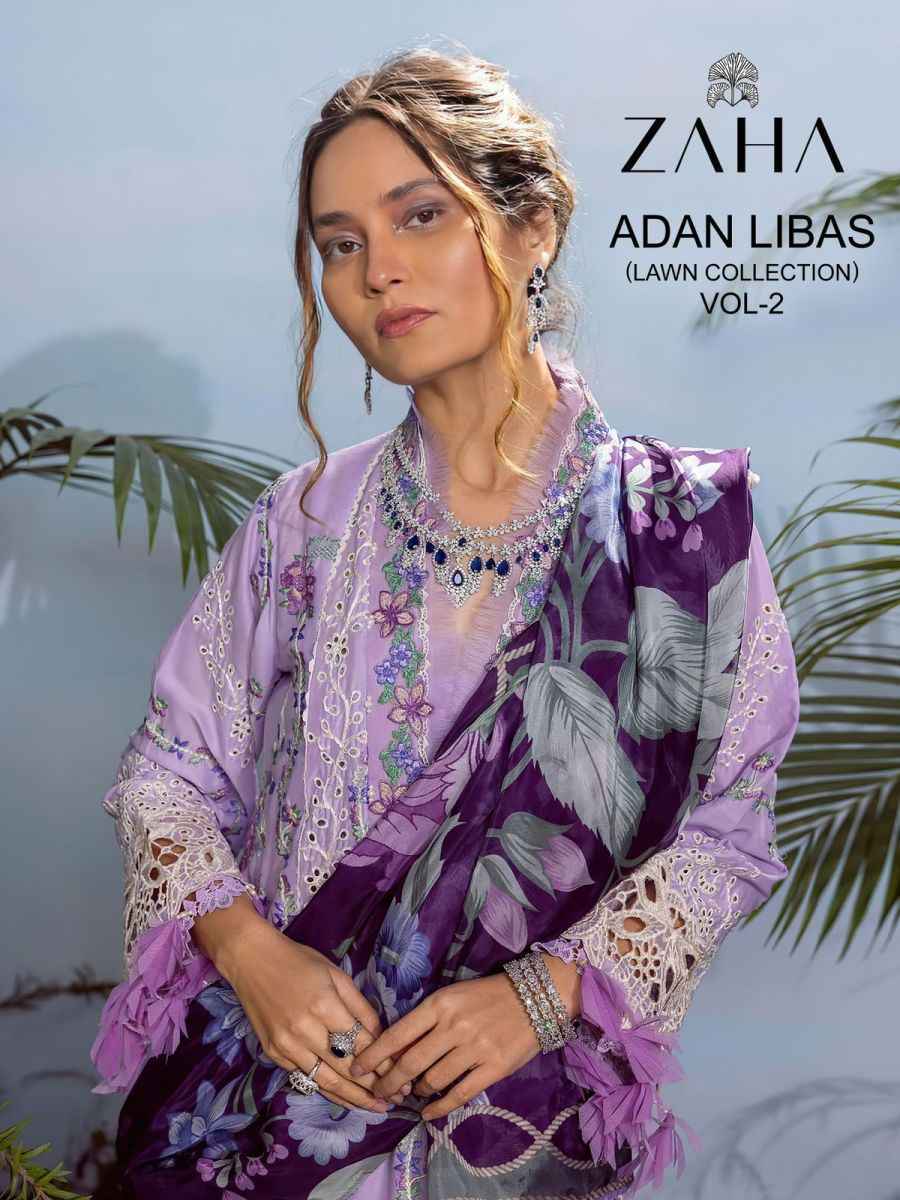 Zaha Adan Libas Vol 2 Cotton Dress Material 3 pcs Catalogue